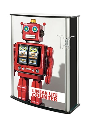 Linear lite counter for exhibitions