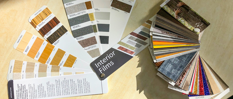 Interior vinyl swatches