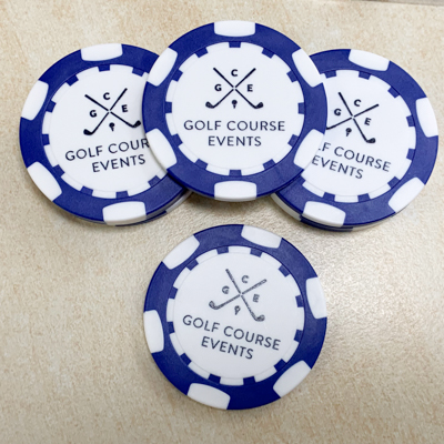 Custom printed gambling chips