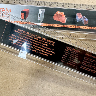 Rulers with double sided print