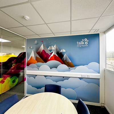 Office wall graphics printed and installed in Basingstoke