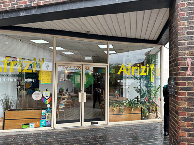Cut vinyl graphics for signage onto glass