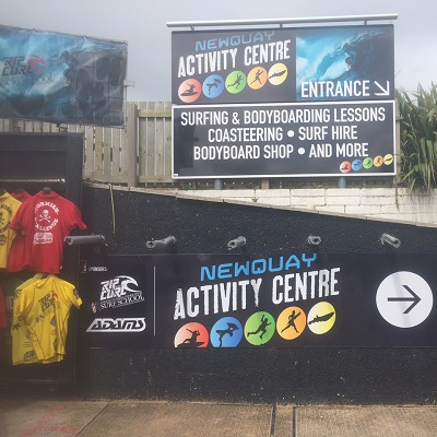 New signage for Newquay Activity Centre