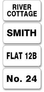 Wheelie bin labels