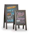 Traditional freestanding chalkboard