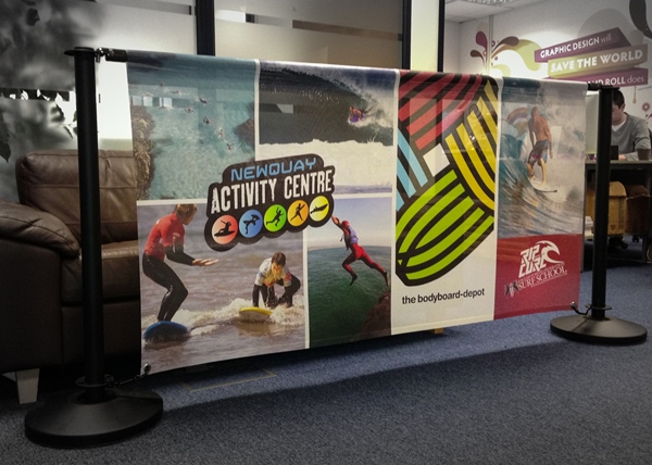 Cafe Banner for Newquay Activity Centre