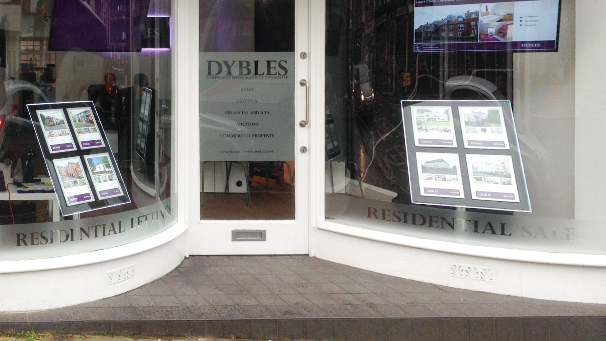 Talk Design & Print install cut vinyl signs in Winchester, Hampshire